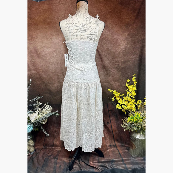 St Roche Benedict Removable Straps Eyelet Detail Dress Vanilla 2 - Picture 10 of 15